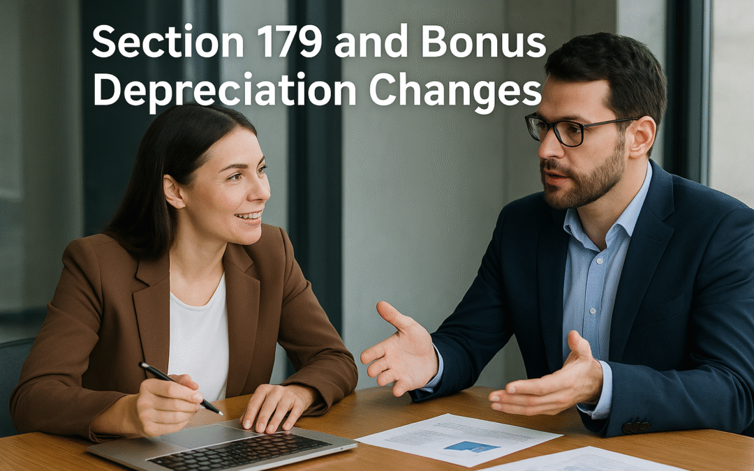 Section 179 and Bonus Depreciation Changes: What the OBBB Means for 2025 and Beyond